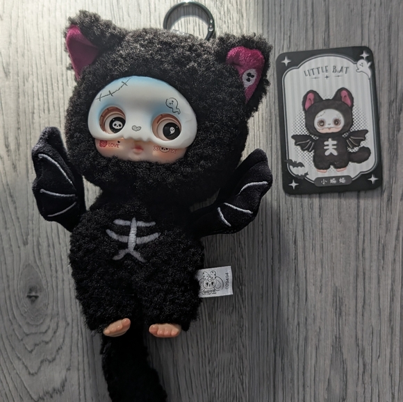 Handbags - Kawaii Goth Bat Plush Bag Charm Keychain Creepy Cute Halloween